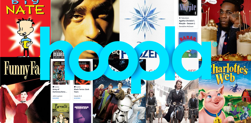 Introducing Hoopla - for music, movies, tv shows, comics and more 