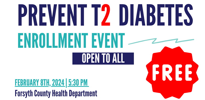 Prevent T2 Diabetes enrollment event will be held Feb. 8