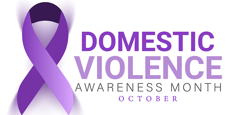 Libraries have displays for Domestic Violence Month