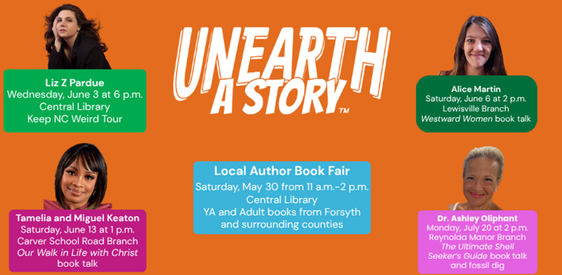 Multiple author events are on Forsyth County Public Library's Horizon