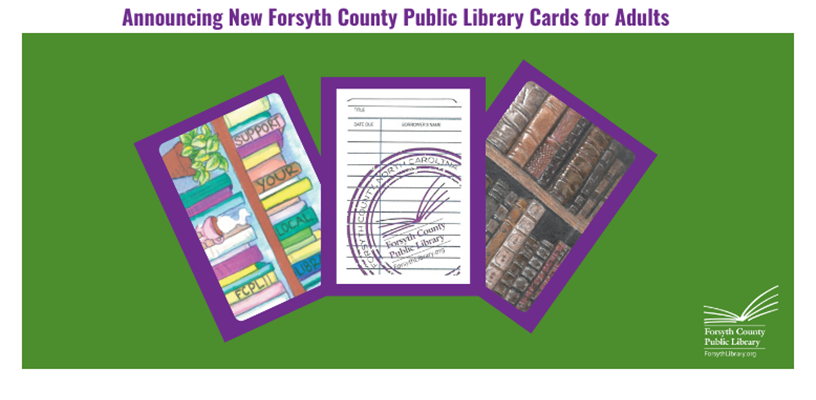 Library celebrates National Library Card Sign-up Month with three new card designs for adults