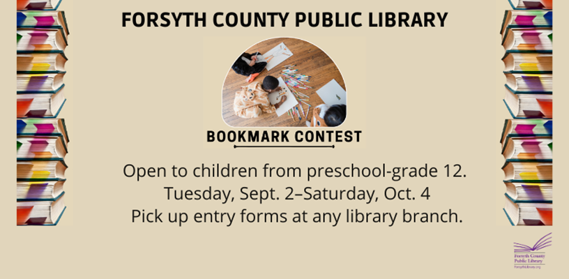 2025 Bookmark Contest Runs through Saturday, Oct. 4