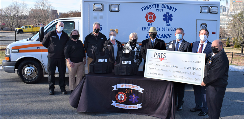 Piedmont Regional Trauma System, Inc. provides grant for Ballistic Vests for Forsyth County EMS