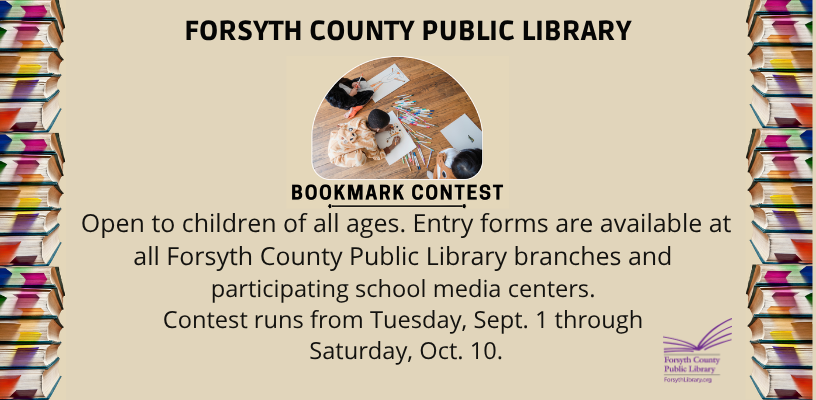 2026 Bookmark Contest  Runs through Saturday, Oct. 10
