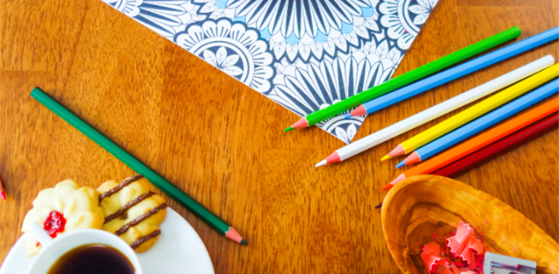 Find your inner artist with the Lewisville Branch's Color & Coffee Group 